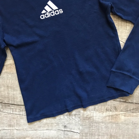 Adidas “Old School” 90s Dark Blue Top - Picture 3 of 8